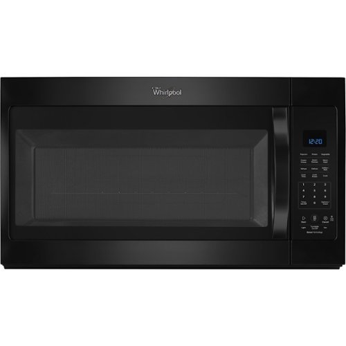  Whirlpool - 1.9 Cu. Ft. Over-the-Range Microwave with Sensor Cooking - Black