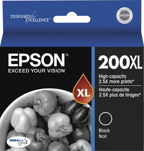  Epson - 200XL High-Yield - Black Ink Cartridge - Black