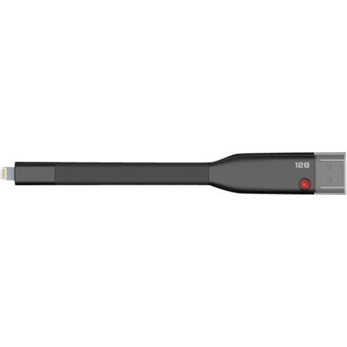  EMTEC - iCobra 128GB USB 3.0 Apple Lightning Flash Drive - Black