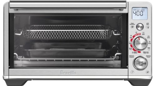 Breville - the Smart Oven Air Fryer Compact, 0.5 Cubic Feet Toaster Oven - Brushed Stainless Steel