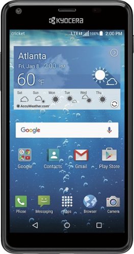  Cricket Wireless - Kyocera Hydro VIEW 4G LTE with 8GB Memory Cell Phone