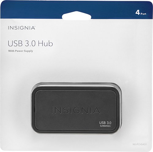 Insignia™ 4-Port USB 3.0 Hub - Black WORLDWIDE DELIVERY