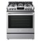 LG - 6.3 Cu. Ft. Slide-In Gas Range with ProBake Convection - Stainless Steel-Front_Standard