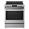 LG - 6.3 Cu. Ft. Slide-In Electric True Convection Range with EasyClean and UltraHeat 3200W Power Burner - Stainless Steel-Front_Standard