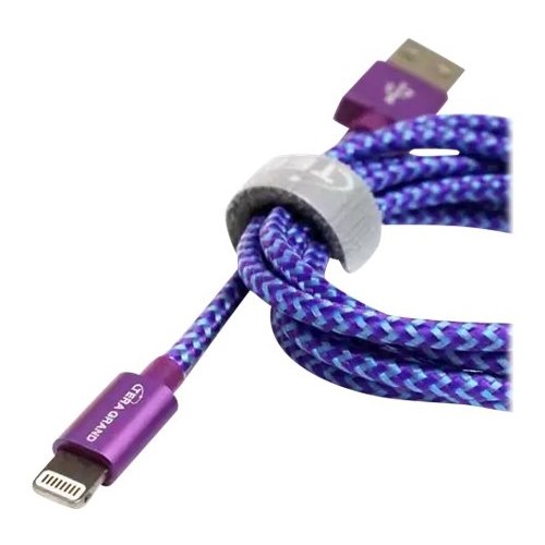  Tera Grand - 3.9' Lightning USB Charging Cable - Blue/Purple