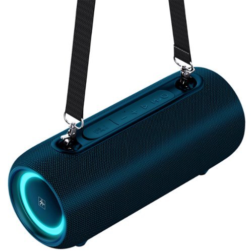 Fisher Studio Pro - Torrent Pro Bluetooth FM Radio LED Boom Box and Speakerphone SBX950 - Navy Blue-Front_Standard 