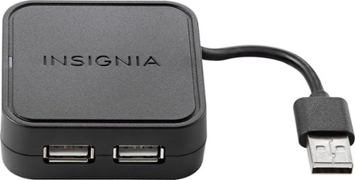  Insignia™ - 4-Port USB 2.0 Hub - Black