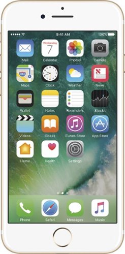 Apple - Geek Squad Refurbished iPhone 7 128GB - Gold-Front_Standard 
