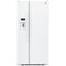 GE - 23.2 Cu. Ft. Side-by-Side Refrigerator - White-Front_Standard