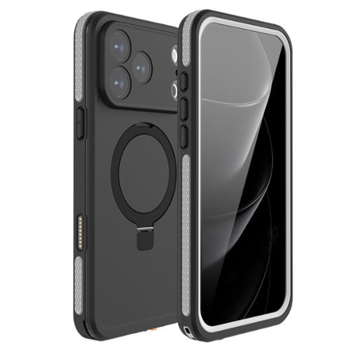 SaharaCase - Apple Phone 17 Pro Max Waterproof Case | Compatible with Magsafe | Shock Absorbing | Oasis Series - Black-Front_Standard 