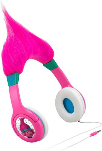  eKids - Wired On-Ear Headphones - White/Pink