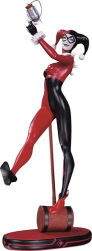  DC Collectibles - DC Comics Cover Girls: Classic Harley Quinn Statue - Black/Red/White
