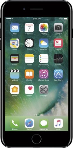 Apple - Geek Squad Certified Refurbished iPhone 7 Plus 128GB - Jet Black (Unlocked)