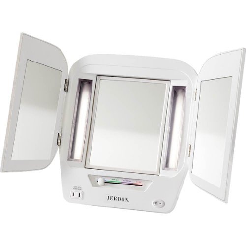  Jerdon - 5X Eurostyle Trifold Mirror - White