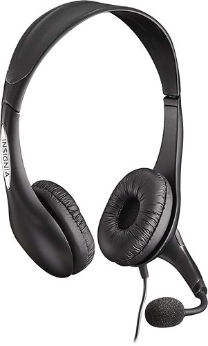  Insignia™ - On-Ear Analog Stereo Headset - Black