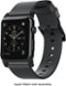 Nomad - Leather Watch Strap for Apple Watch 38mm - Slate gray with black hardware-Angle_Standard