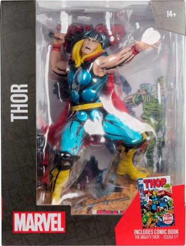 McFarlane Toys Marvel Thor 1:6th Scale Collectible with Scene & Comic (The Mighty Thor #177) SHOP ONLINE