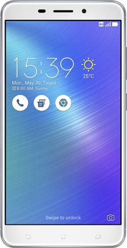  ASUS - ZenFone 3 Laser 4G LTE with 32GB Memory Cell Phone (Unlocked) - Glacier Silver