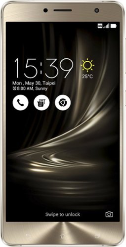  ASUS - ZenFone 3 Deluxe 4G LTE with 64GB Memory Cell Phone (Unlocked) - Glacial Silver