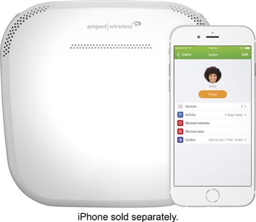 Amped Wireless - ALLY AC1900 Dual-Band Mesh Wi-Fi Router - White-Front_Standard 
