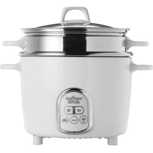 NutriWare - 14-Cup Rice Cooker - White