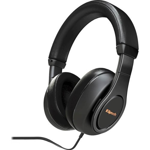 Klipsch - Wired Over-the-Ear Headphones - Black-Front_Standard 