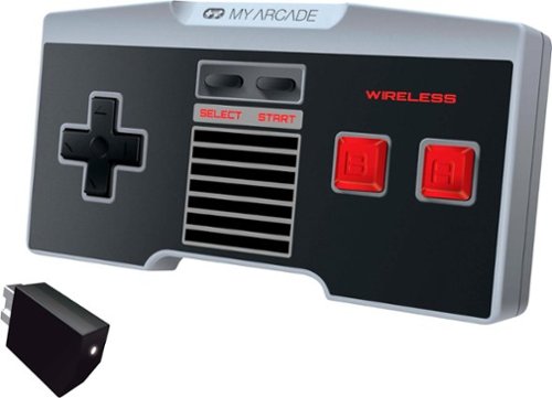  My Arcade - GamePad Classic Wireless Controller for NES Classic Edition, Nintendo Wii and Nintendo Wii U - Gray/Black/White