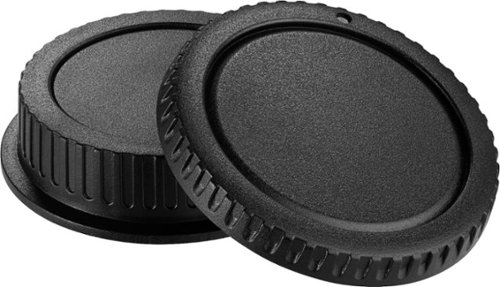Insignia™ - Body and Rear Lens Caps for Canon - Black-Angle_Standard 