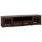 Salamander Designs - Synergy TV Cabinet for Most Flat-Panel TVs Up to 90" - Dark Walnut/Black Post-Front_Standard