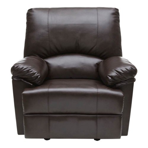 Relaxzen - Heat and Massage Rocker Recliner Chair - Brown