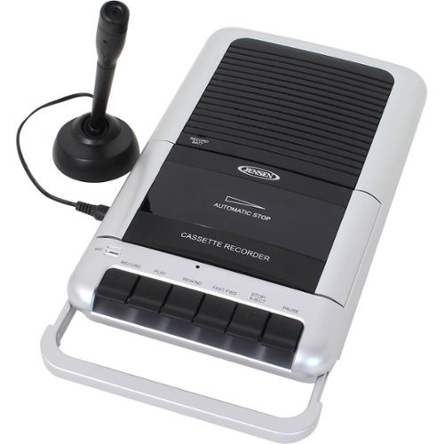 Jensen Cassette Player/Recorder - Silver WORLDWIDE DELIVERY