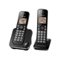 Panasonic - KX-TGC352B DECT 6.0 Expandable Cordless Phone System - Black-Angle_Standard 