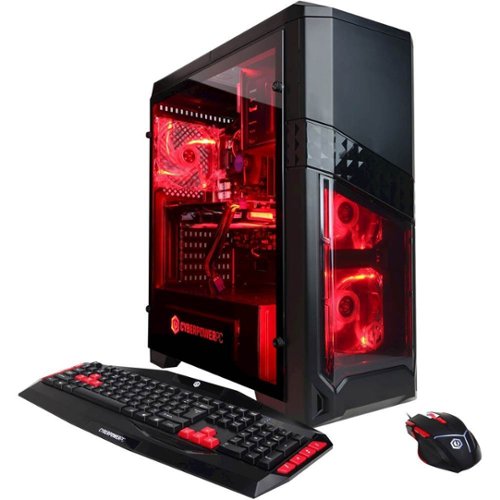 CyberPowerPC - Gamer Xtreme Desktop - Intel Core i5 - 8GB Memory - NVIDIA GeForce GTX 1060 - 2TB Hard Drive - Black-Front_Standard 