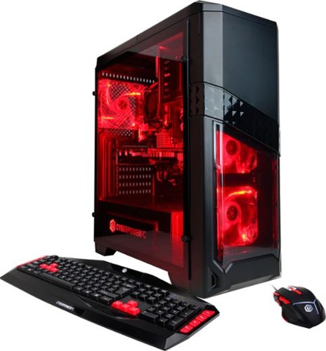 CyberPowerPC - Gamer Ultra Desktop - AMD FX-Series - 8GB Memory - NVIDIA GeForce GTX 1050 Ti - 120GB Solid State Drive + 1TB Hard Drive - Black-Front_Standard 