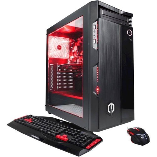  CyberPowerPC - Gamer Ultra Gaming Desktop - AMD FX-Series - 16GB Memory - NVIDIA GeForce GTX 1050 Ti - 2TB Hard Drive - Black/Red