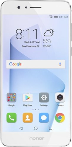  Huawei - Honor 8 4G LTE with 64GB Memory Cell Phone (Unlocked) - Pearl white