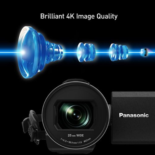 Panasonic 4K 24x Optical Zoom Digital Camcorder Black - Open Box