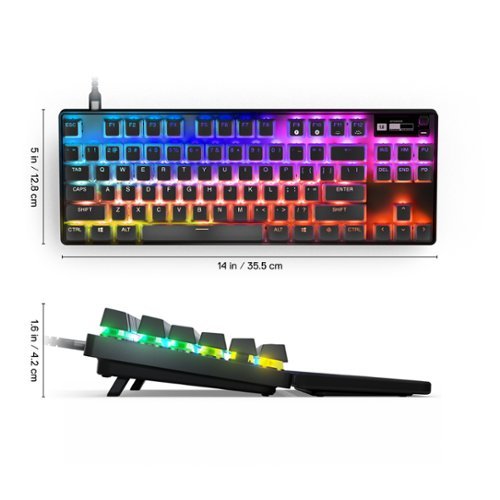 SteelSeries Apex Pro TKL V2 Wired Mechanical OmniPoint Adjustable HyperMagnetic Gaming Keyboard with Rapid Tap - Black BUY IN UAE