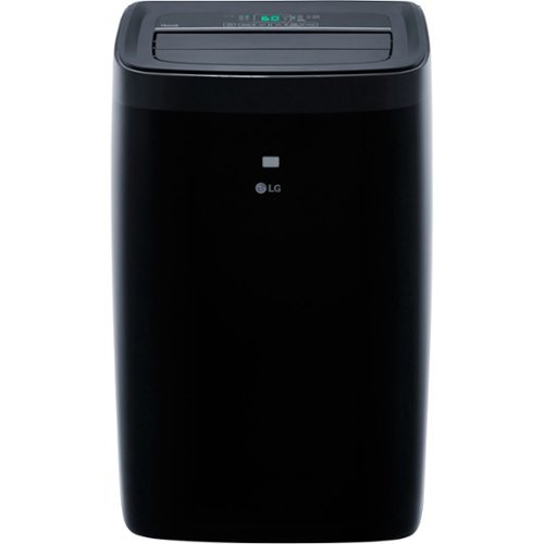LG - 450 Sq. Ft. Smart Portable Air Conditioner - Black-Front_Standard 