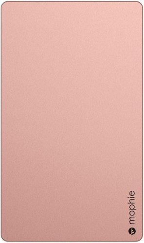  mophie - Powerstation 20,000 mAh Portable Charger for Most USB-Enabled Devices - Rose gold