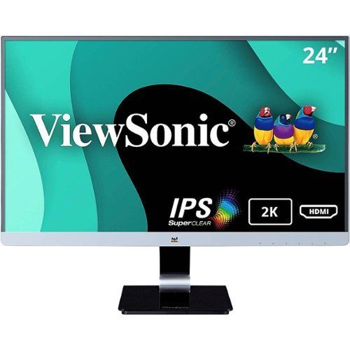 ViewSonic VX2478-SMHD 24 Inch 1440p IPS Monitor - Black/Silver