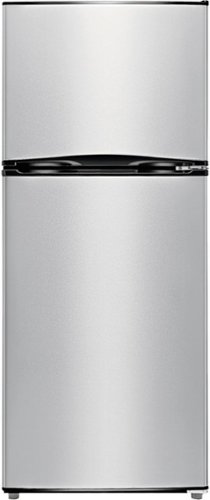 Insignia™ - 11.5 Cu. Ft. Top-Freezer Refrigerator - Stainless steel