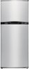 Insignia™ - 11.5 Cu. Ft. Top-Freezer Refrigerator - Stainless Steel-Front_Standard
