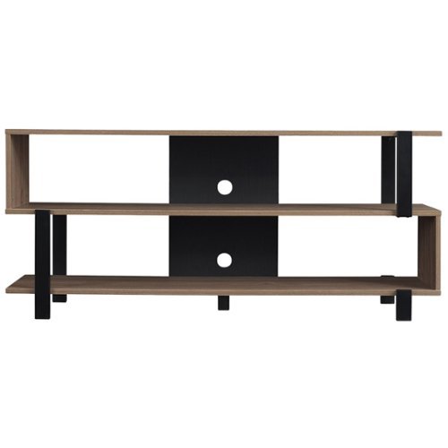 Bell'O - Oak Harbor TV Stand for Most Flat-Panel TVs Up to 60" - Oyster Walnut