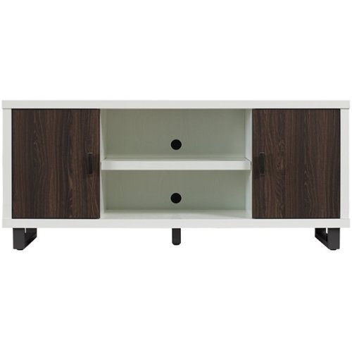 Bell'O - Van Horne TV Stand for Most Flat-Panel TVs Up to 65" - White-Front_Standard 