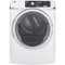 GE - 8.3 Cu. Ft. 13-Cycle Gas Dryer with Steam - White-Front_Standard