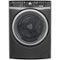 GE - 4.9 Cu. Ft. 13-Cycle Front-Loading Washer - Diamond Gray-Front_Standard
