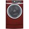 GE - RightHeight 4.9 Cu. Ft. 13-Cycle Front-Loading Washer - Ruby Red-Front_Standard