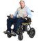 Brick Attic - Portable Electric Wheelchair for Adults, 20 Miles Longer Travel All Terrain Foldable Home Power Wheelchair for Seniors - Orange-Front_Standard