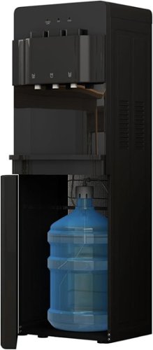 Circus Cirle - Bottom-fill Water Dispenser - Triple Temperature Mode, with Child Lock and Anti-Scald Feature - Black-Front_Standard 